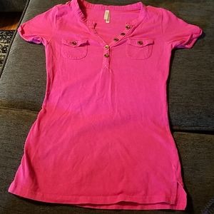 Col Story Hot Pink Tee